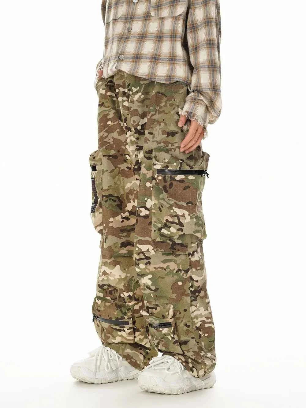 Japanese Style Versatile Camouflage Cargo Pants