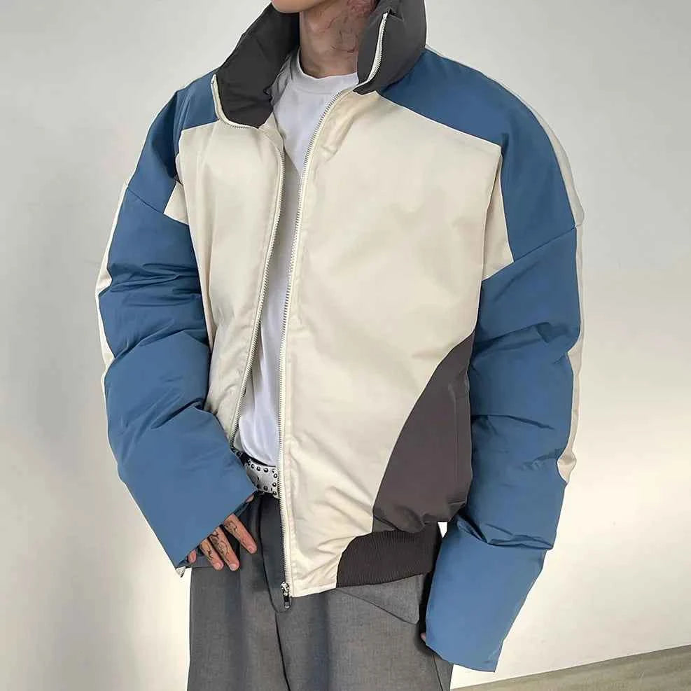 Vintage Patchwork Cotton Padded Winter Jacket