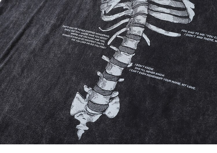 Charcoal The sternum Diagram T-Shirt