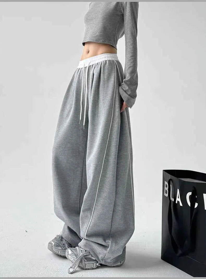 Elastic Band Cool Japanese Style Oversized Sweatpants