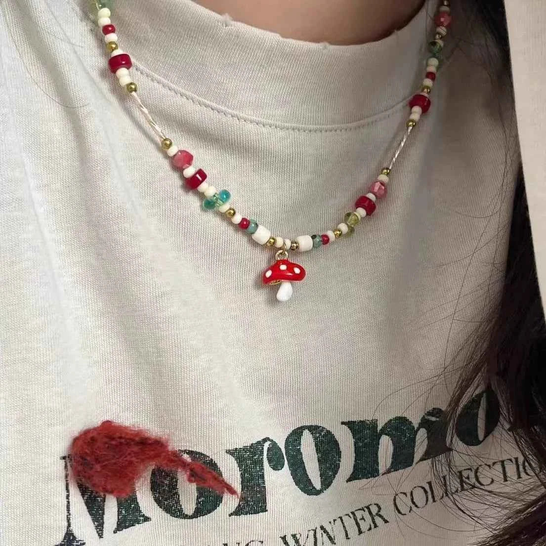 Aesthetic Y2K Colorful Bird Pendant Necklace