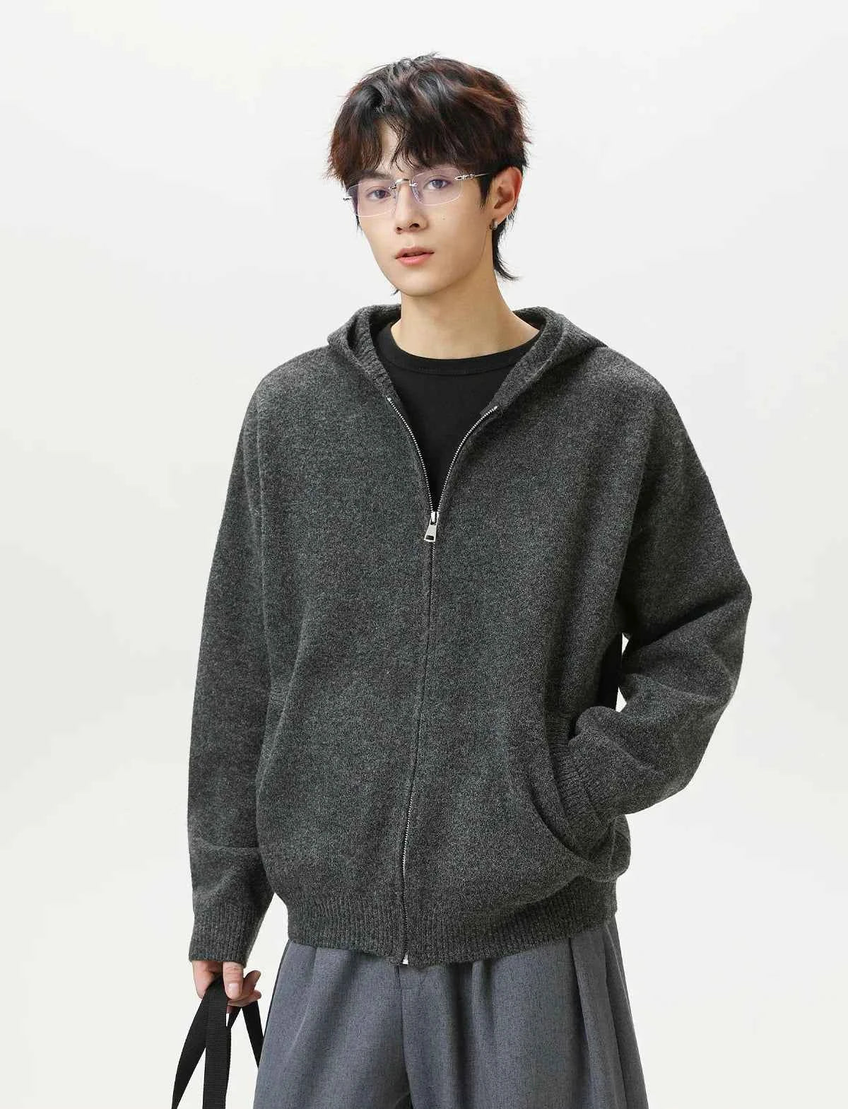 Cozy Y2K Heavyweight Cable Knit Cardigan