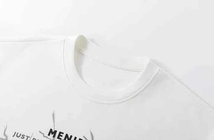 Splicing Printed Casual Short Sleeve T-Shirt