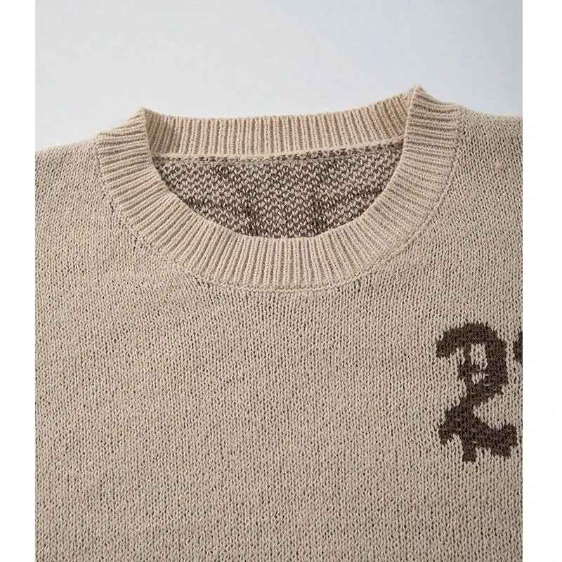 Y2K Distressed Oversized Knit Jumper Sweater