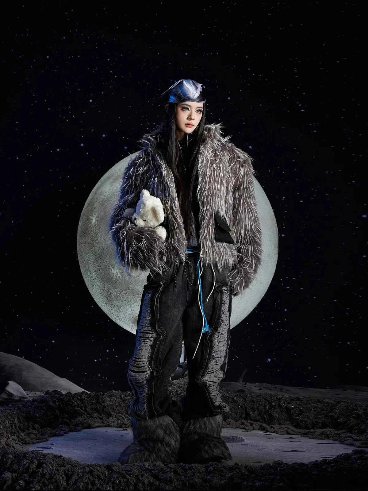 Winter Casual Luxurious Faux Fur Jacket