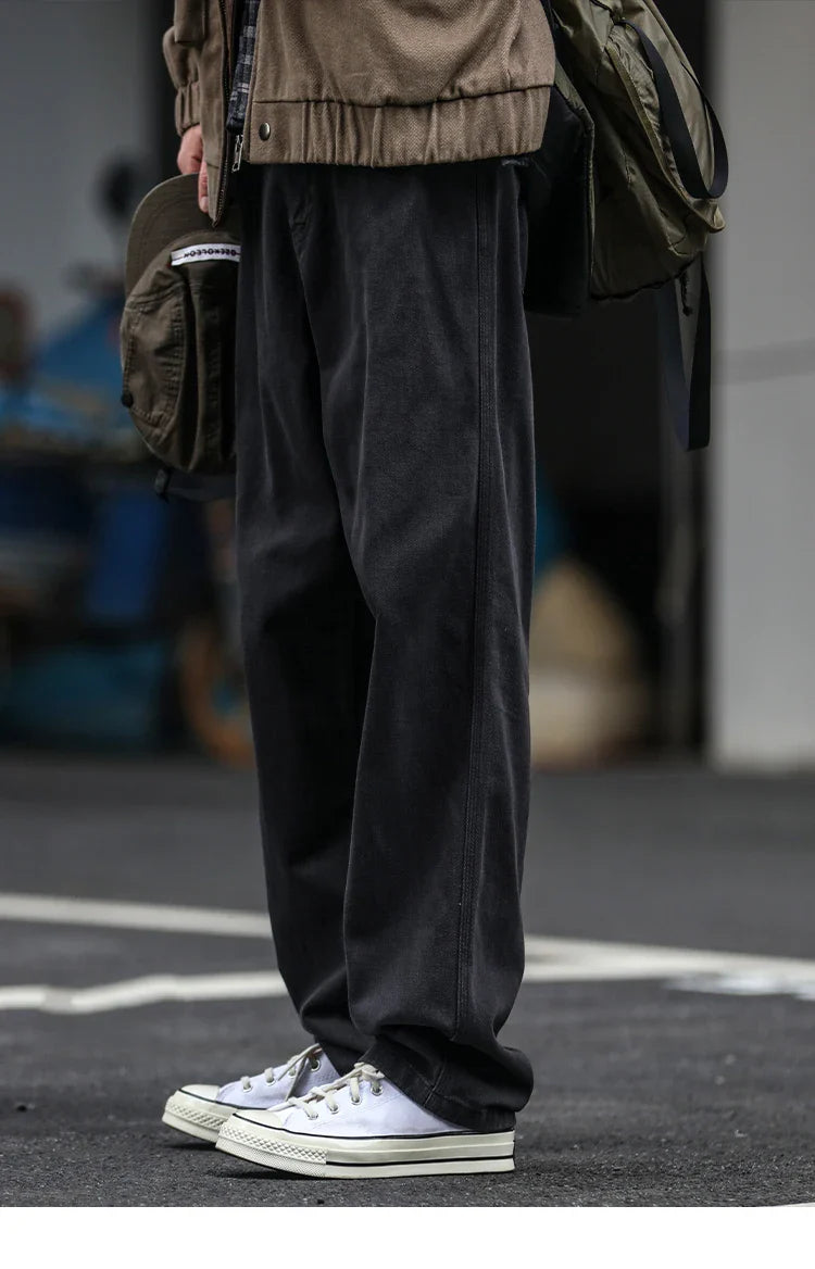Casual Straight-Leg Trousers