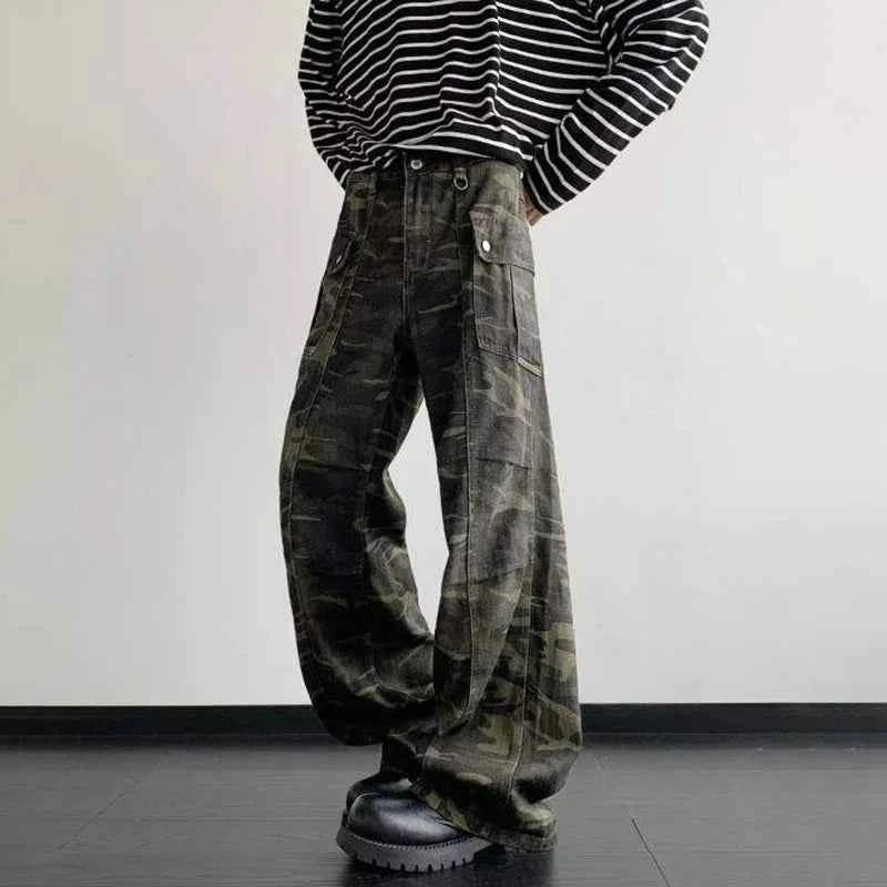 Men Camouflage Casual Cargo Pants
