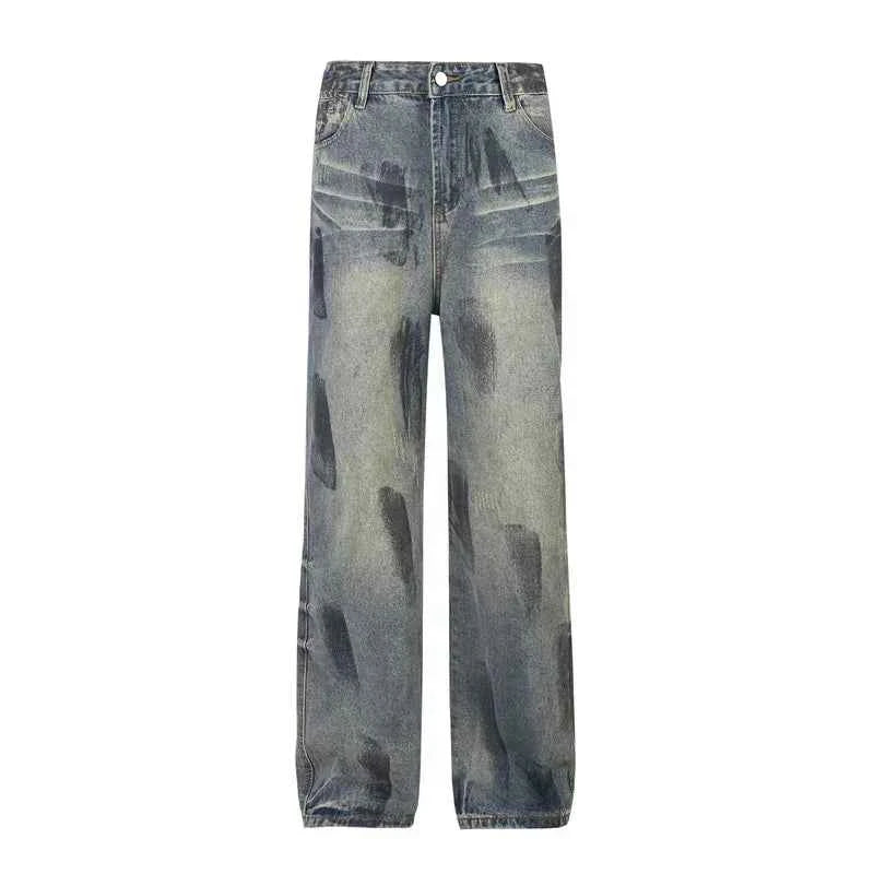 Distressed Vintage Cool Retro Denim Jeans
