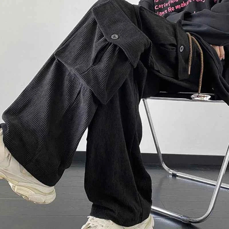 Versatile American Stylish Multi Pocket Pants