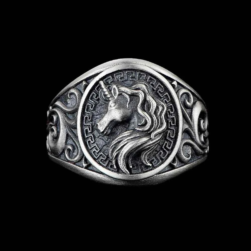 Y2K Adjustable Punk Gothic Unicorn Ring