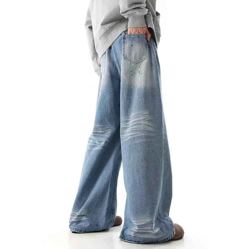 Retro Boy Freind Vintage Oversized Blue Casual Jeans