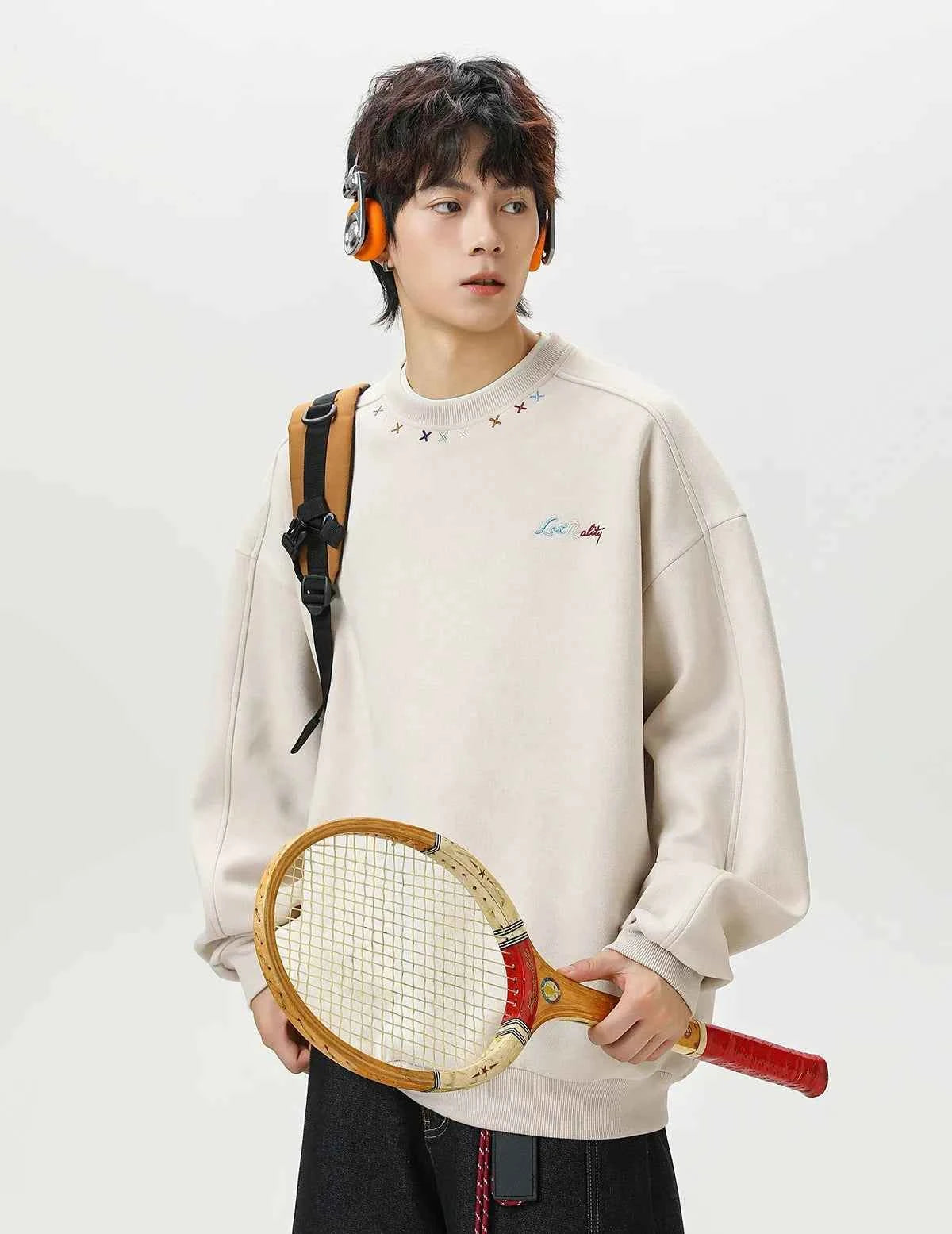 High-Quality Y2K Suede Crewneck Sweatshirt