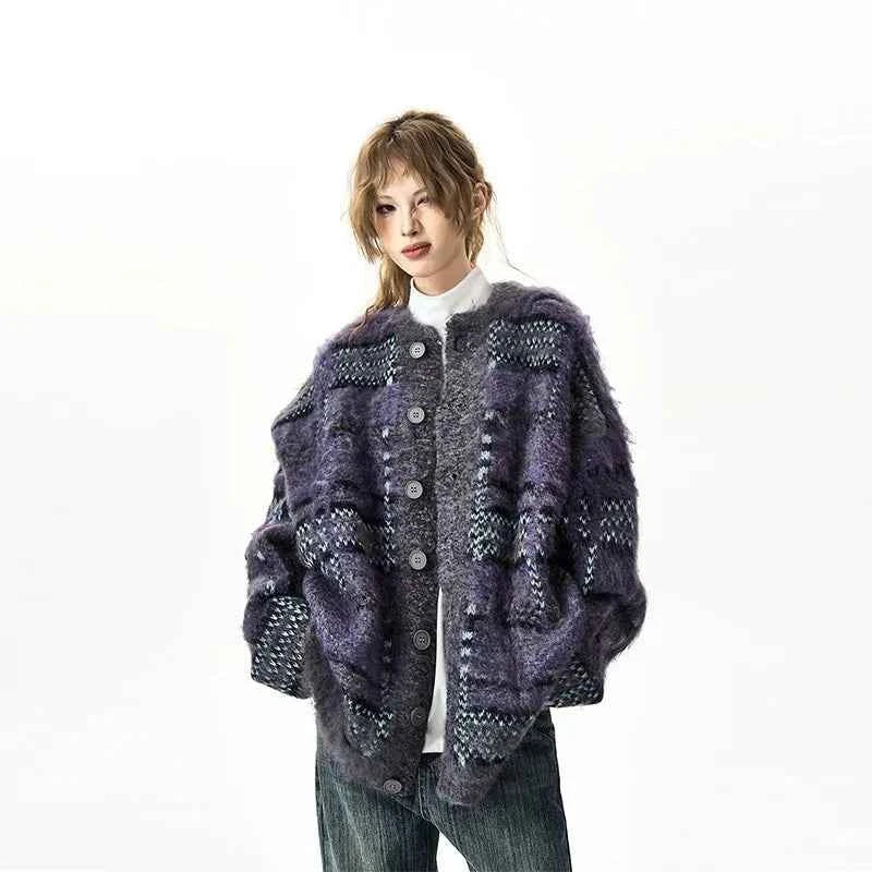 Cozy Slimming Round Neck Knit Cardigan