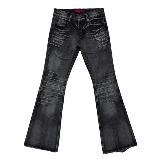 LUW Washed High Street Unisex Streetwear Jeans - Luxuryurbanwear