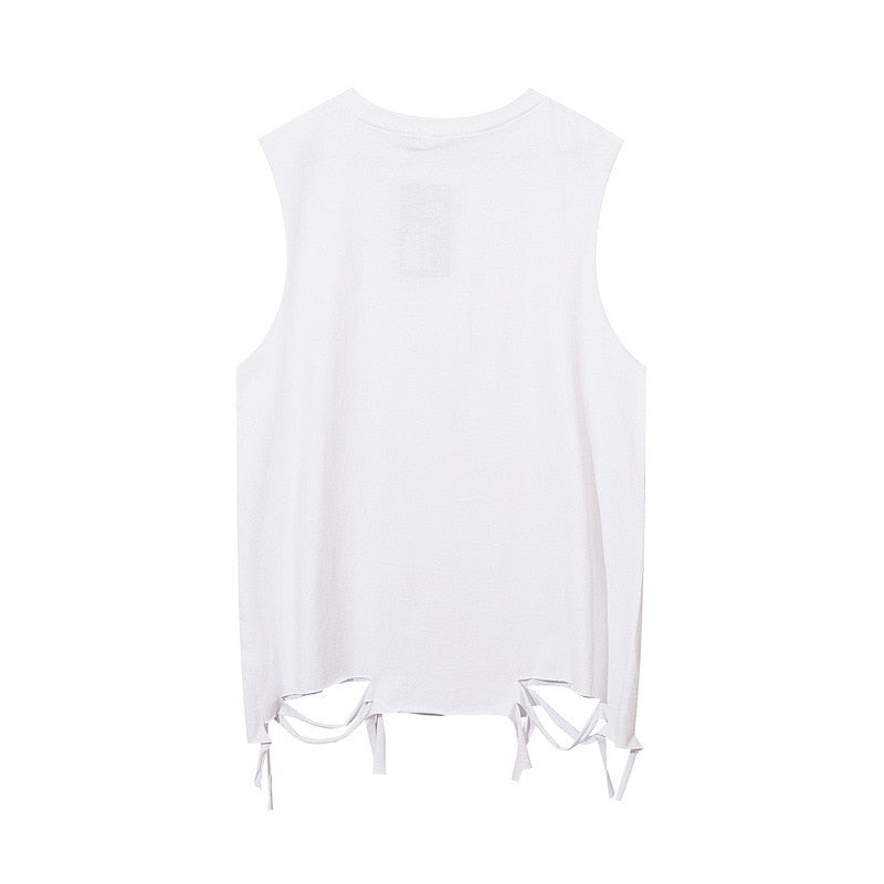 Basic Distressed Tank Top