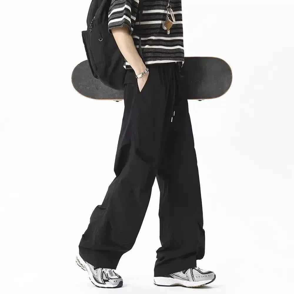 Versatile Wide Leg Pleated Casual Pants