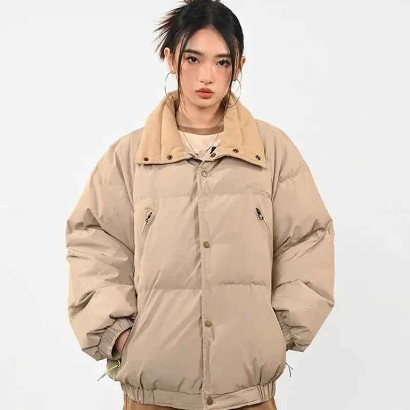 Premium Stand Collar Oversized Puffer Jacket