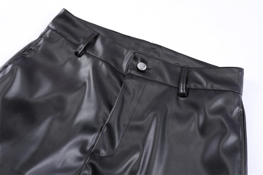 AV1 Black Leather Pants