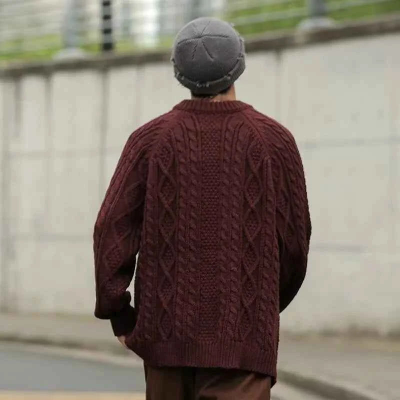 Breathable Warm Retro Simplicity Knitted Sweater