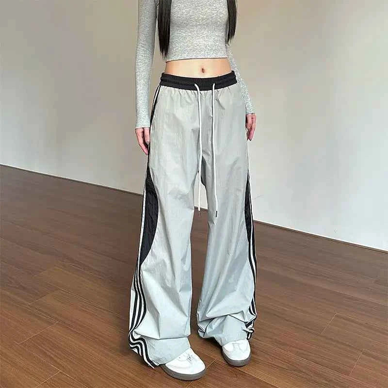 Retro Side Striped Paratrooper Charge Sweatpants