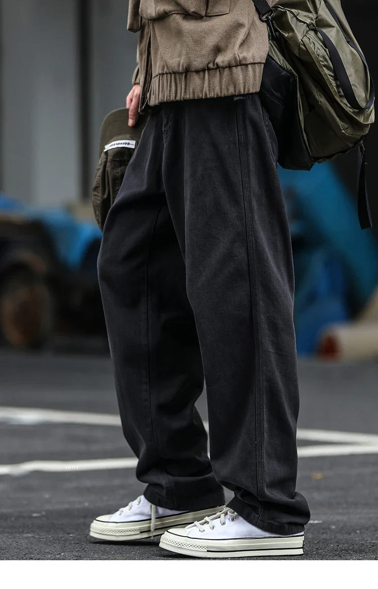 Casual Straight-Leg Trousers