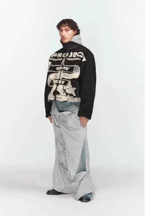 Streetwear Cozy High Collar Fleece Wool Jacket