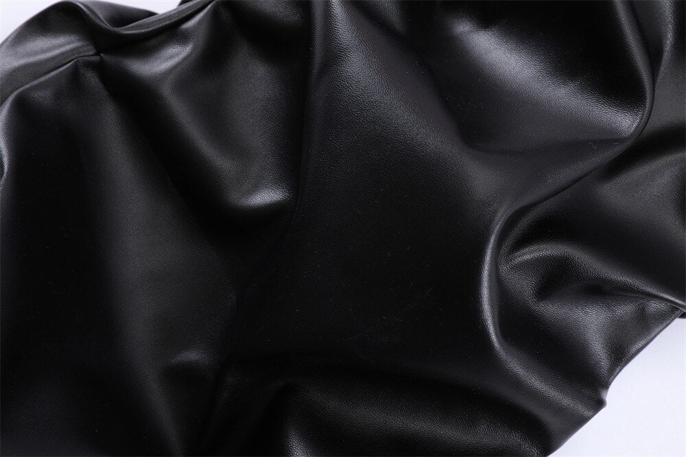 AV1 Black Leather Pants