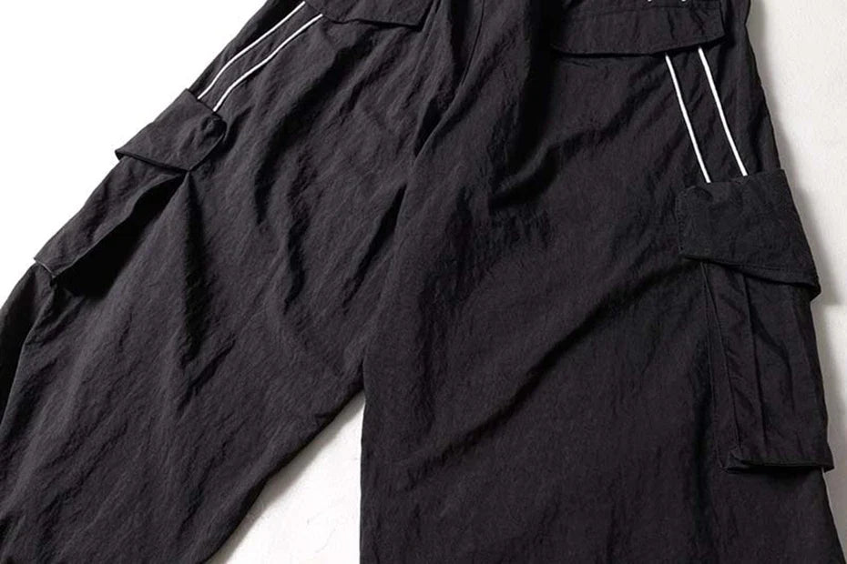 Baggy Stripe Cargo Joggers