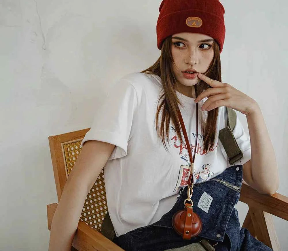 Vintage Retro Baseball Letters Print T-Shirt