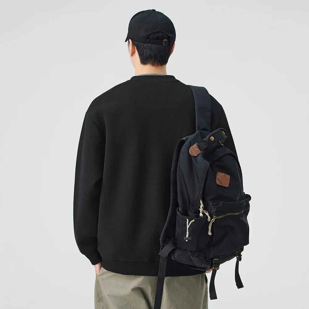 Soft Comfortable Casual Henley Neck Sweatshirt