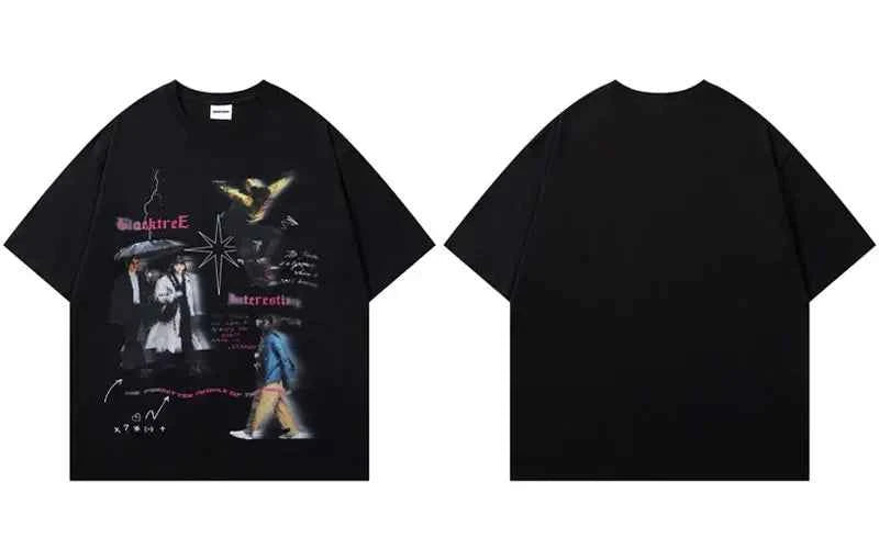 Effortless Streetwear Graphic Hip Hop Casual T-Shirt