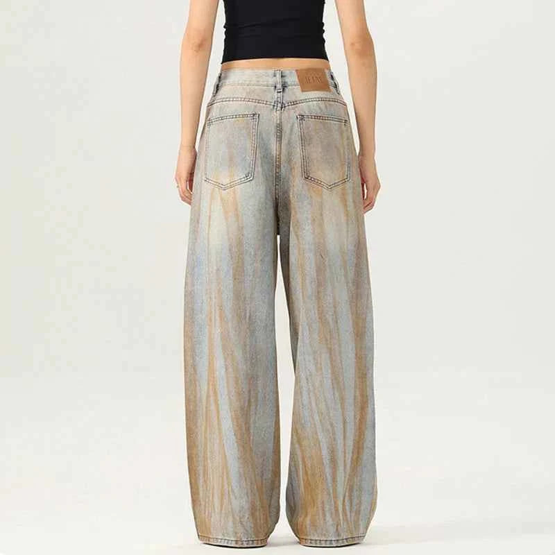 Trendy Cool Loose Fit Wide Leg Jeans