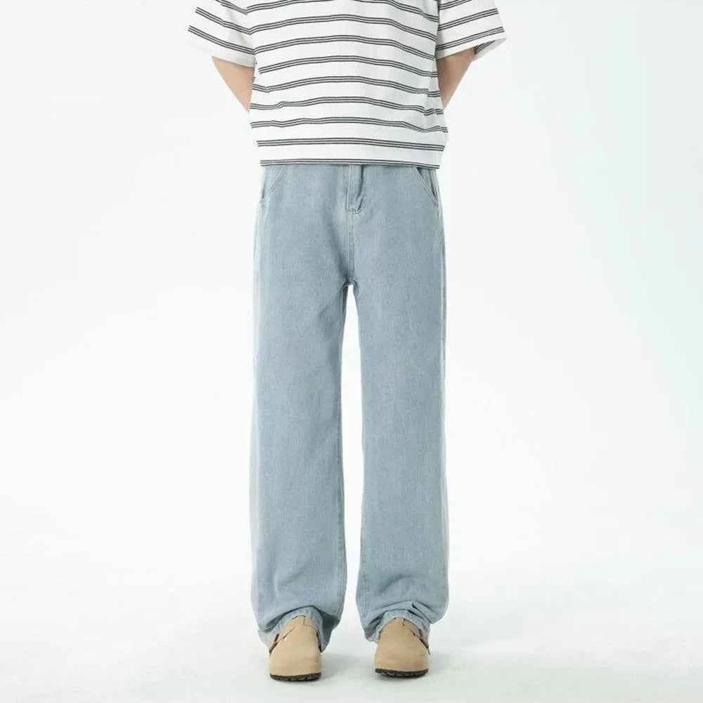 Fashionable Hip Hop Retro Straight Leg Jeans