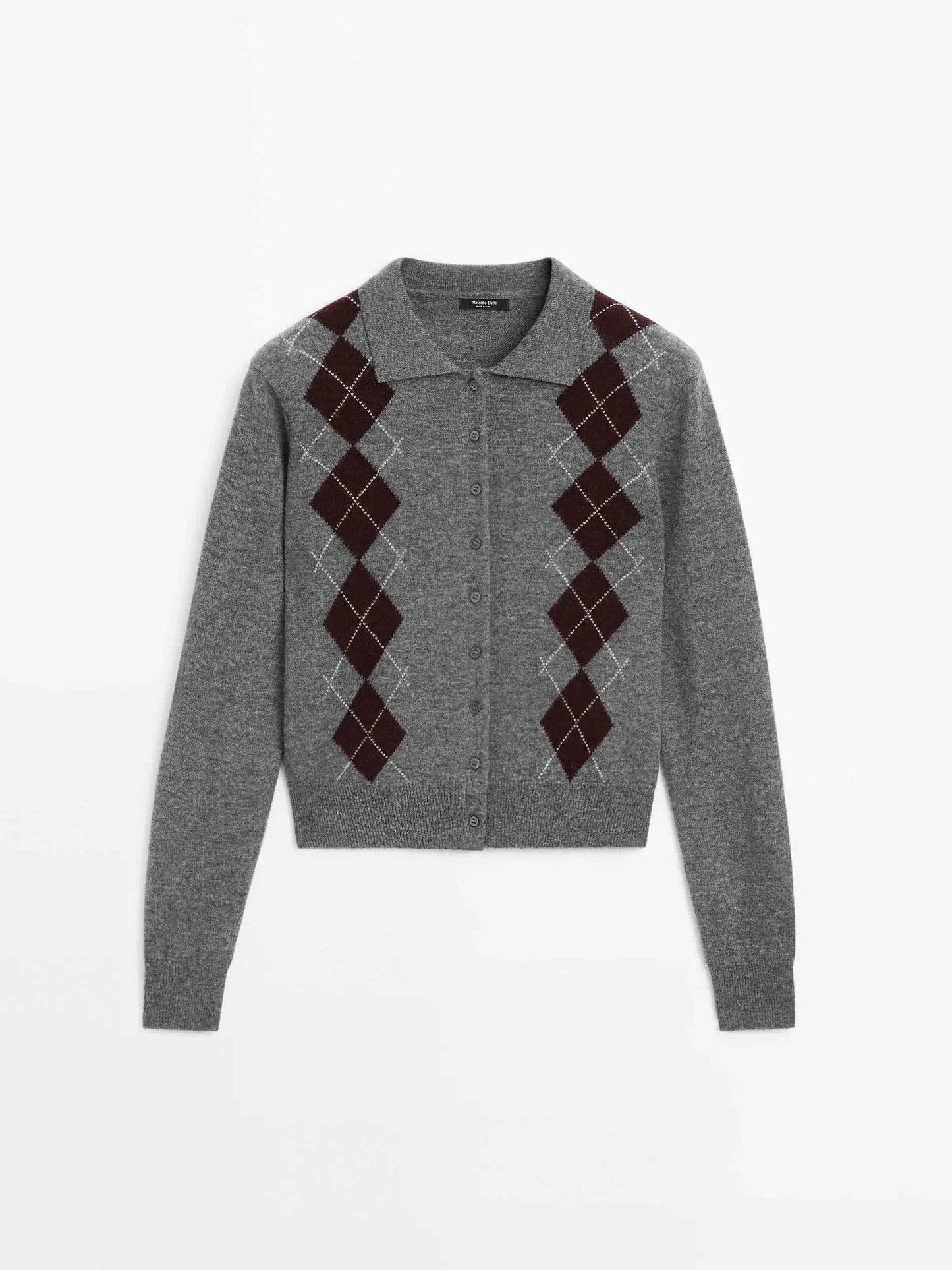 Ethereal Diamond Cut Short Knit Cardigan