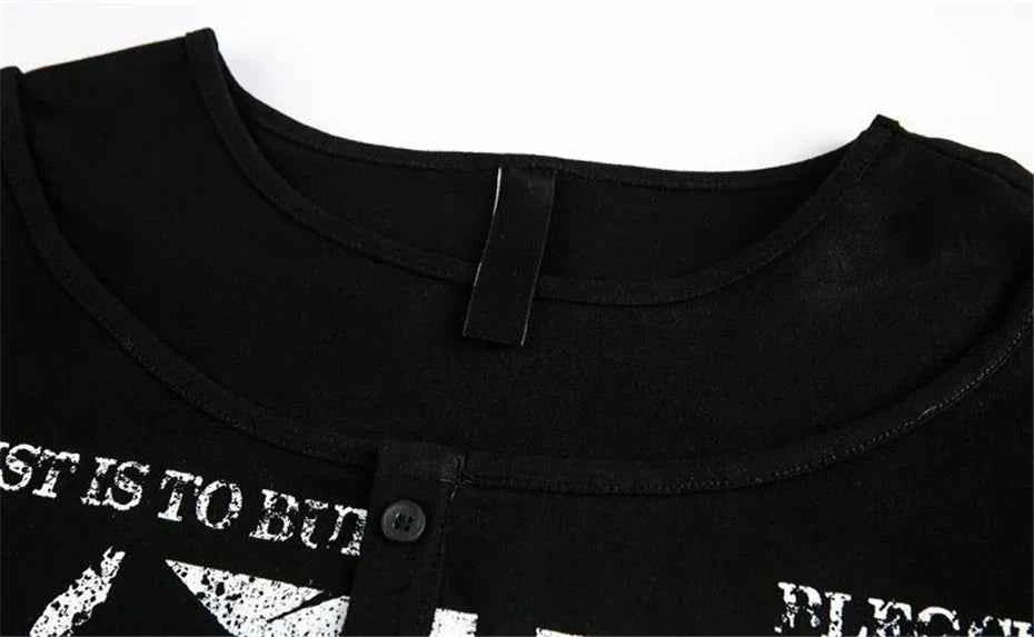 Signature Cotton Black Letter Print Long Sleeve T-Shirt