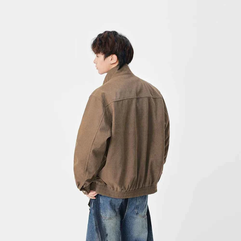 Stylish Casual Stand-UP Collar Zip-Up Jacket