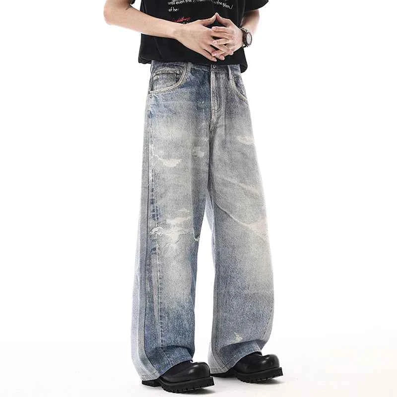 Raw Hem Realness Personalized Washed Straight Jeans
