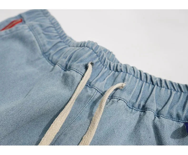 Red Striped Baggy Jeans