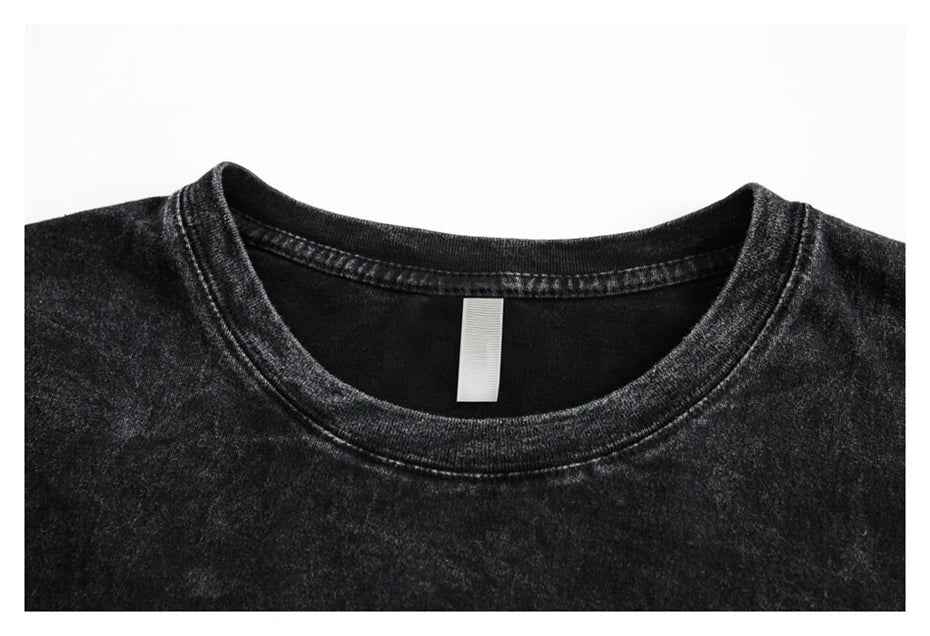 Y2K Versatile Black Hip Hop Letter Print T-Shirt