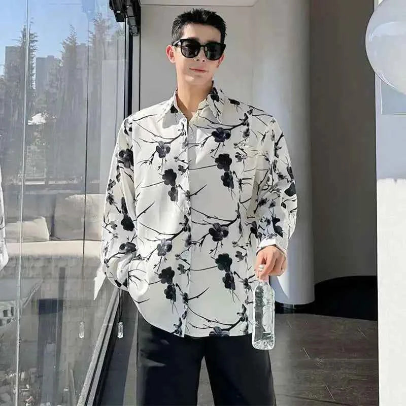 Essential Casual Tie Dyed Long Sleeve Shirt