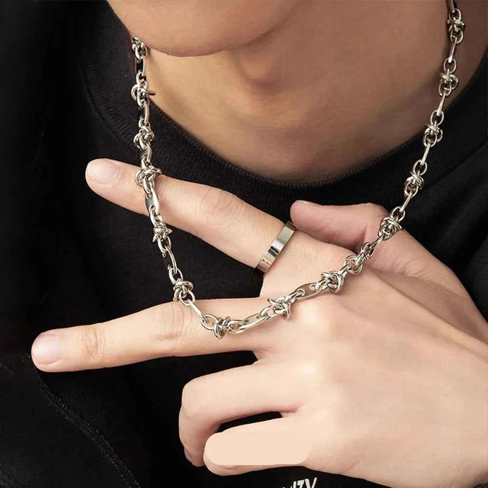 Luxury Stainless Steel Splicing Necklace