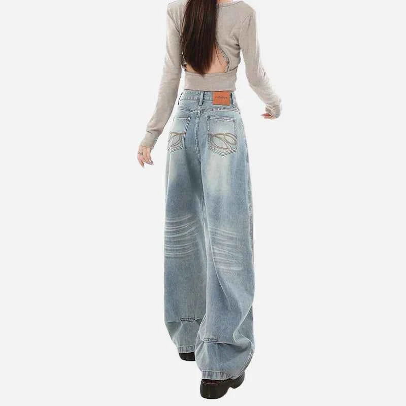 Signature High Waist Loose Wide Leg Jeans