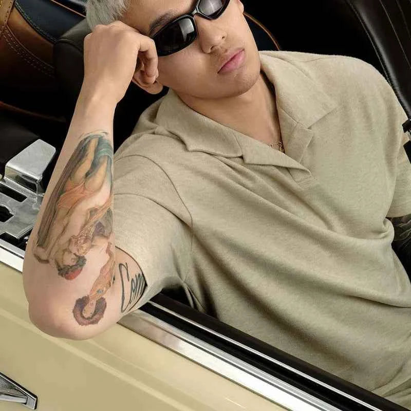 Men American Classic Short-Sleeved Polo T-Shirt