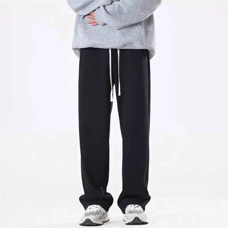 Streetwear Vintage Drape Baggy Pant Fleece Sweatpants