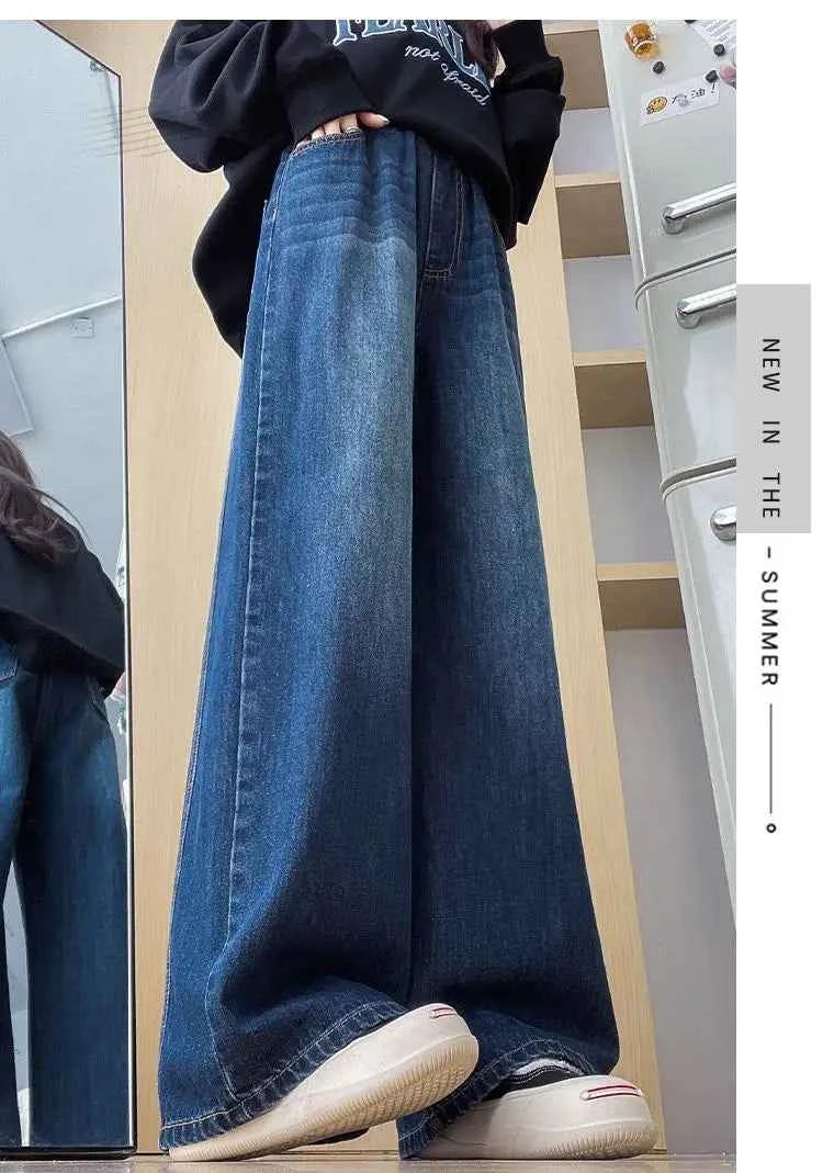 Comfortable High Waist Wide Leg Jeans