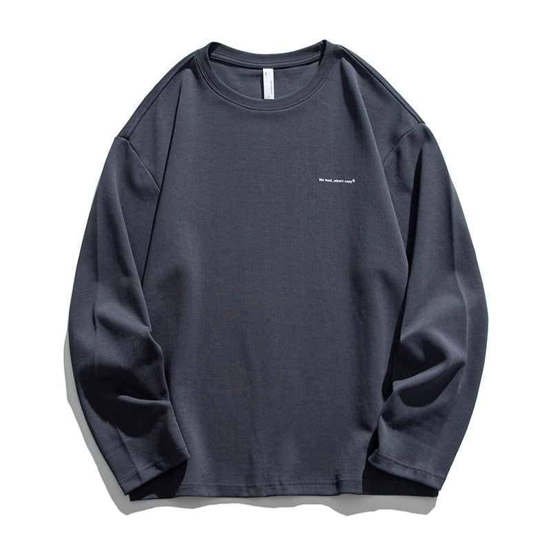 We lead, others copy© Casual Solid Long Sleeve