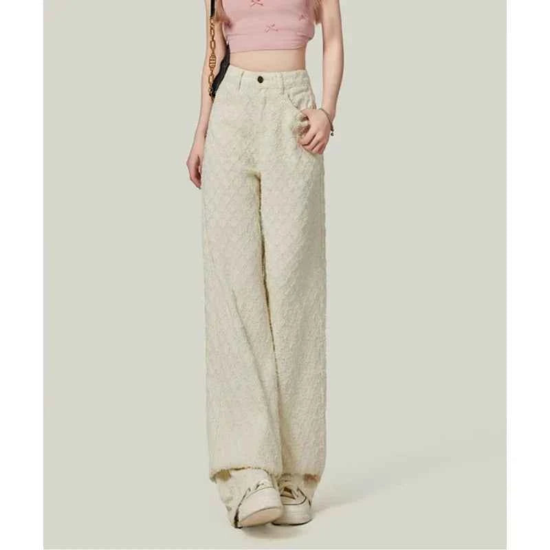 Y2K Chic Apricot High Waisted Denim Jeans