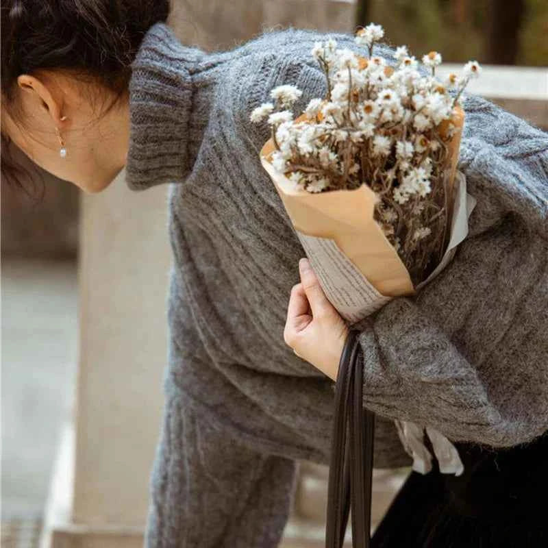 Classic Retro Cozy Vintage Knitted Autumn Sweater
