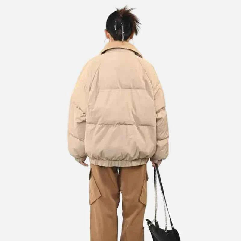 Premium Stand Collar Oversized Puffer Jacket