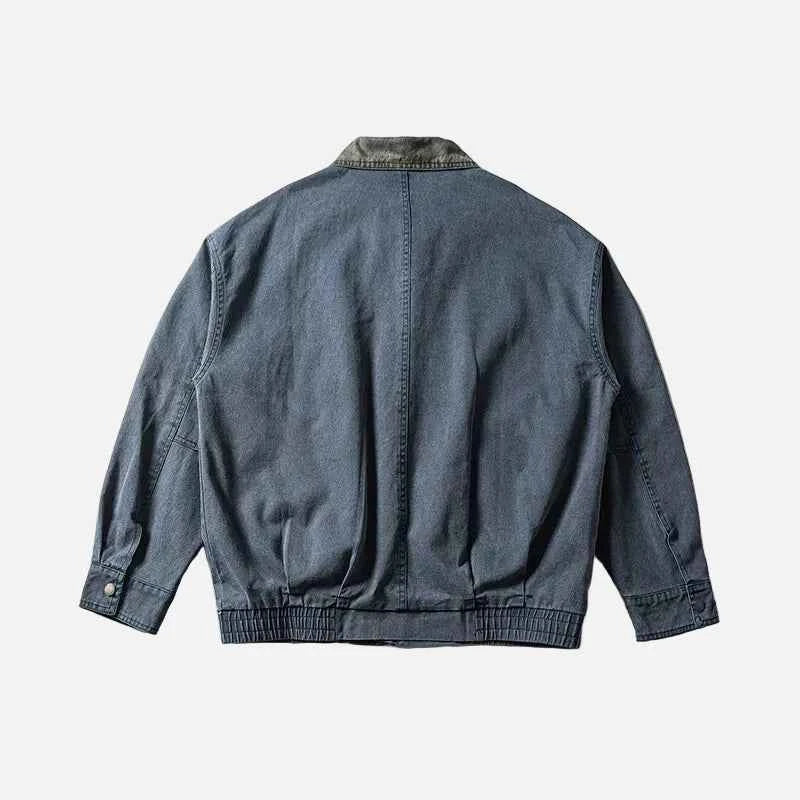 Autumn Oversized Casual Embroidery Denim Jacket